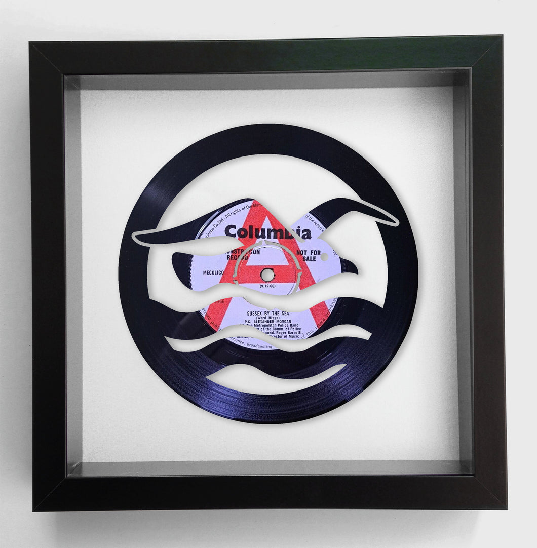 Brighton & Hove Albion Football Club - Sussex By The Sea - Original Vinyl Record Art