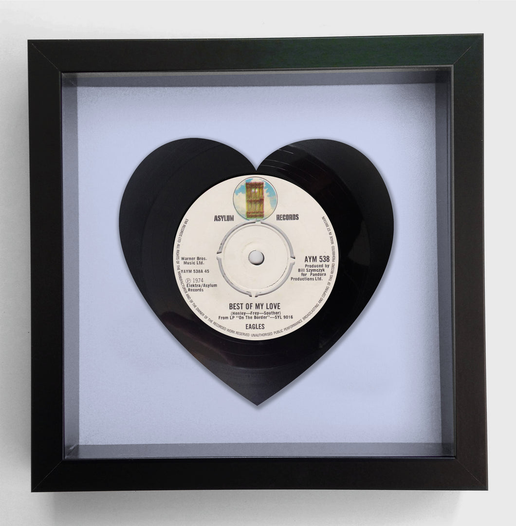 The Eagles - Best of My Love - Heart - Original Vinyl Record Art 1974