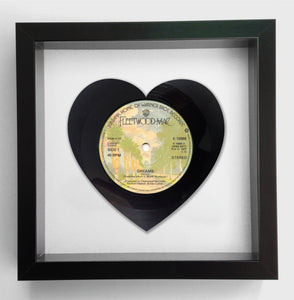 Fleetwood Mac 'Dreams' Heart Original Vinyl Record Art 1977