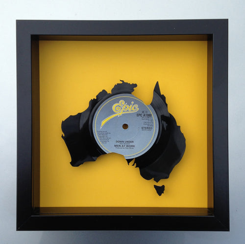 Men at Work - Down Under - Vinyl Record Art 1981