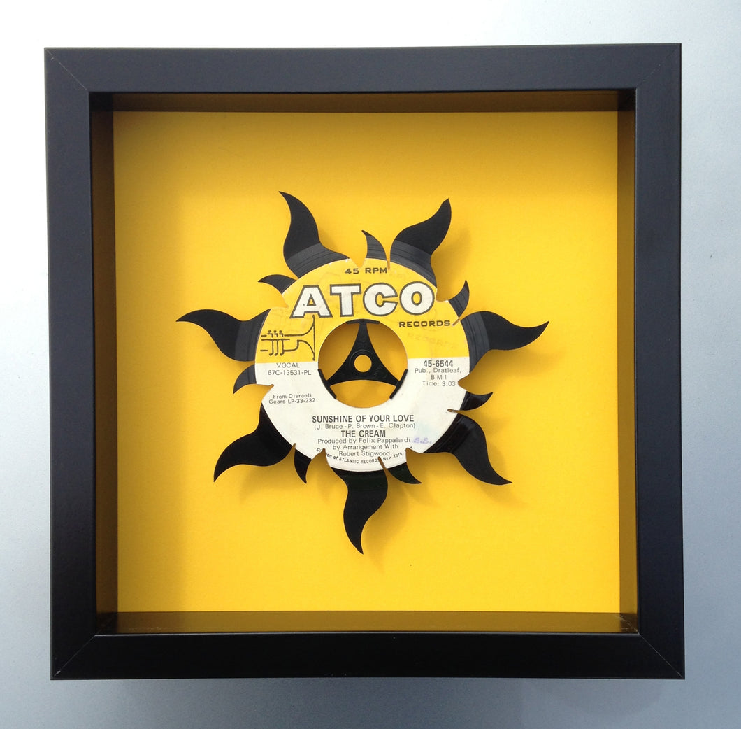 Cream - Sunshine of Your Love - Eric Clapton - Vinyl Record Art 1968
