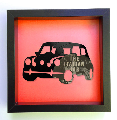 The Italian Job - Quincey Jones - Mini Cooper - Original Vinyl Record Art 1969