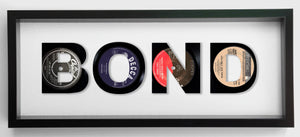 James Bond Vinyl Record Art - Set of 4 Bond Theme Tunes