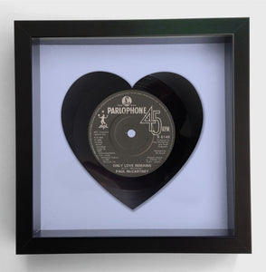 Paul McCartney - Only Love Remains - Heart Shaped Vinyl Record Art 1986