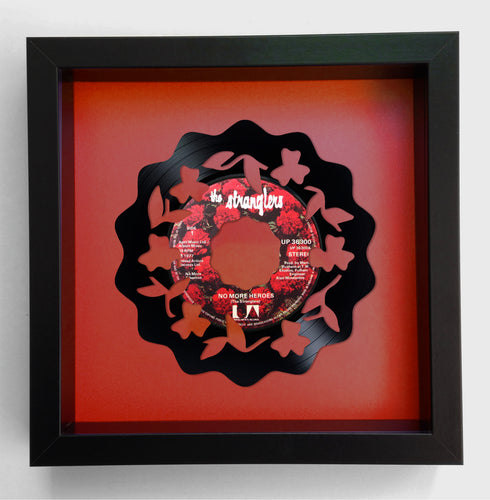 The Stranglers - No More Heroes - Wreath Vinyl Record Art 1977