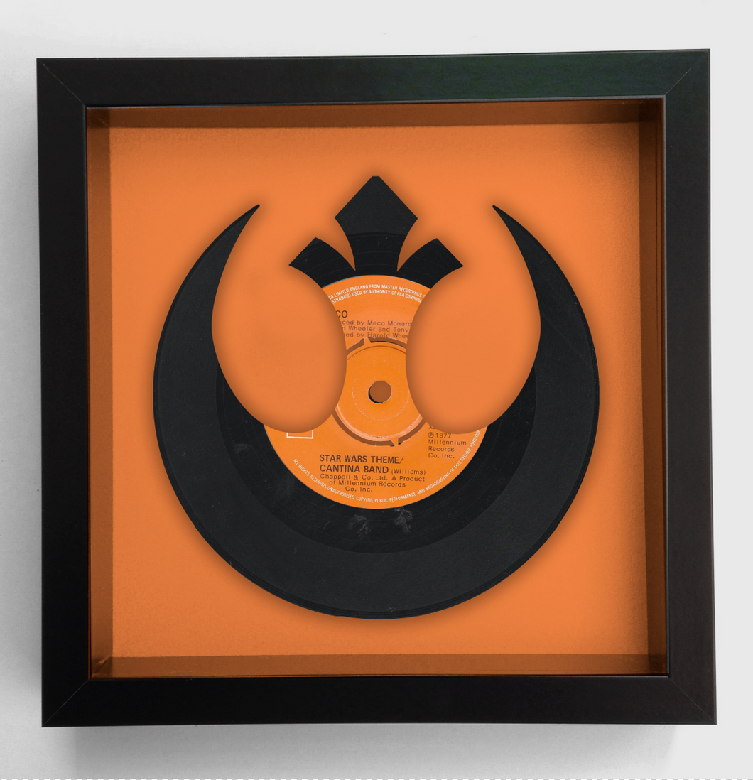 Star Wars Theme by Meco - Rebel Alliance Emblem - Vinyl Record Art 1977