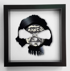 Rancid 'Radio Radio Radio' Skull Vinyl Record Art 1993