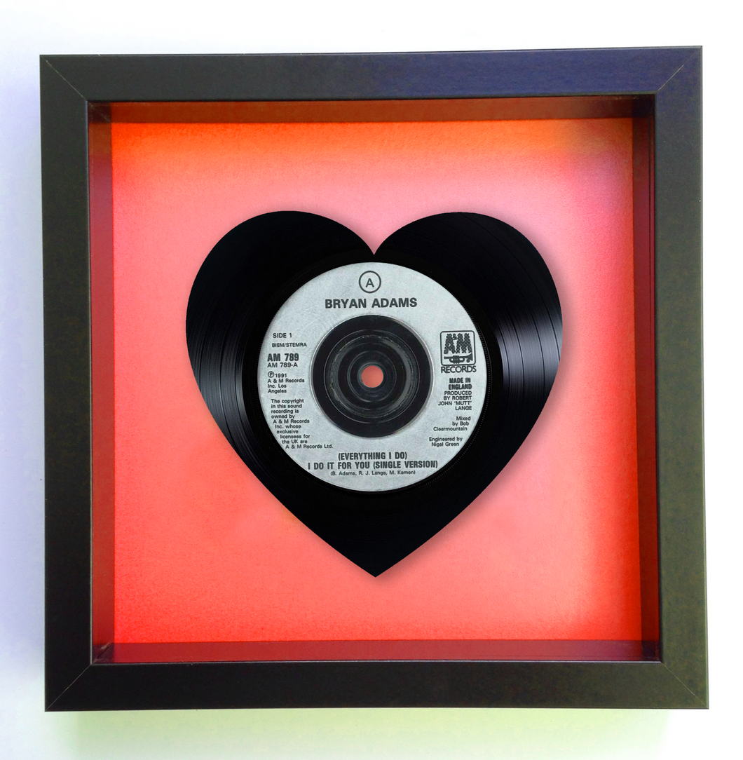 Bryan Adams - (Everything I Do) I Do For You - Heart - Vinyl Record Art 1991