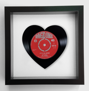 The Troggs - Love is All Around - Heart Vinyl Record Art 1967