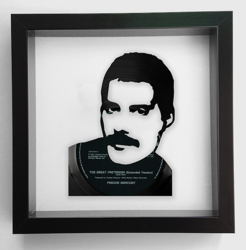 Freddie Mercury 'Radio Ga Ga' Queen Vinyl Record Art 1984