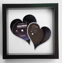 Load image into Gallery viewer, Two Hearts Become One - Vinyl Art - Wedding or Anniversary Gifts