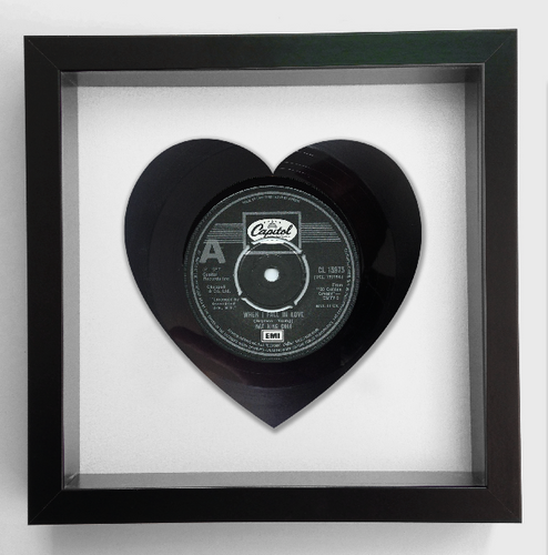 Nat King Cole - When I Fall In Love - Heart Shaped Vinyl Record 1962