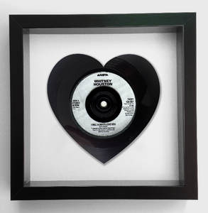 Dolly Parton - I Will Always Love You - Heart Vinyl Record Art 1981