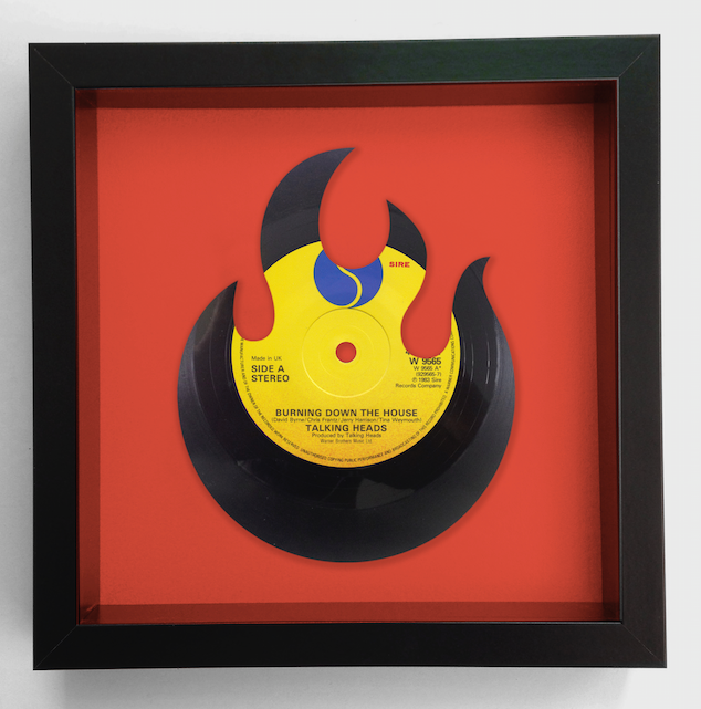 Burning Down the House - Talking Heads - Vinyl Record Art 1983
