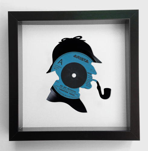 Thompson Twins - We Are Detective - Sherlock Holmes - Vinyl Record Art 1983