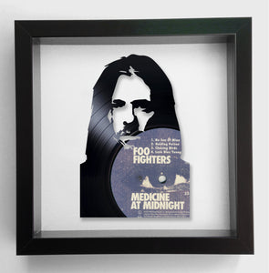 Taylor Hawkins of Foo Fighters Original Vinyl Record Art 2009