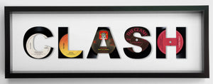The Clash Letters Vinyl Record Art - Set of 5 Clash Singles