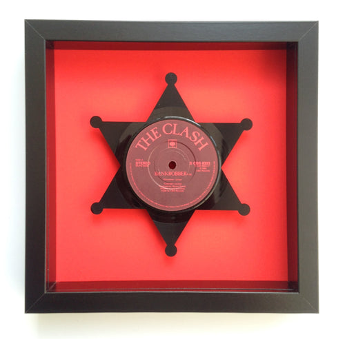 The Clash 'Bankrobber' Sheriff Vinyl Record Art 1980