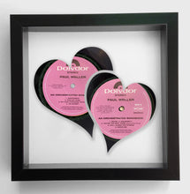 Afbeelding in Gallery-weergave laden, Two Hearts Become One - Vinyl Art - Wedding or Anniversary Gifts