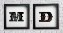 Load image into Gallery viewer, His &amp; Hers Initials - Vinyl Art - Wedding or Anniversary Gifts